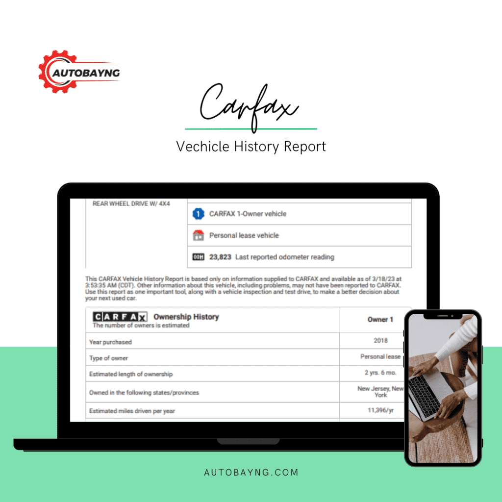 Carfax vehicle history report image